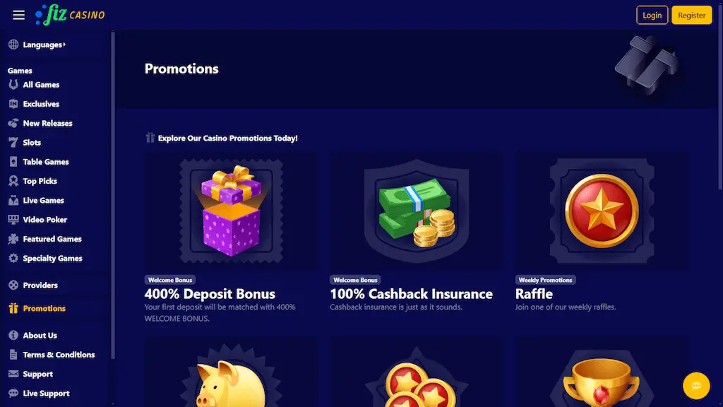 Unlock Casino Fiz No Deposit Bonus Codes – Start Playing Instantly with No Deposit Required image 3